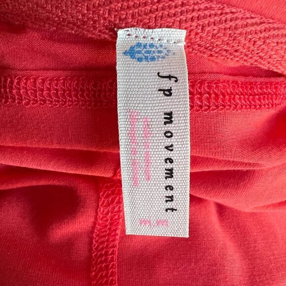 Free People Movement Oversized Hooded Shirt Atomic Orange Size Medium NWT - Picture 6 of 9